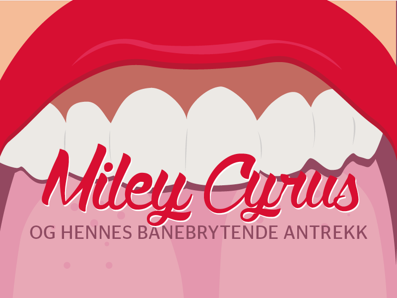 Miley overskrift med munn