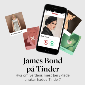 James Bond på Tinder stor thumbnail med bilder