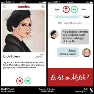 Bond Tinder Lucia profil med chat - ITS A MATCH